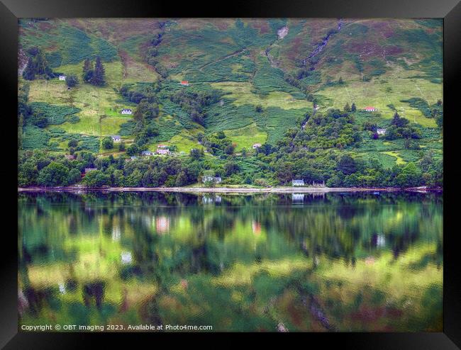 Loch Broom Nr Ullapool North West Scottish Highlan Framed Print by OBT imaging