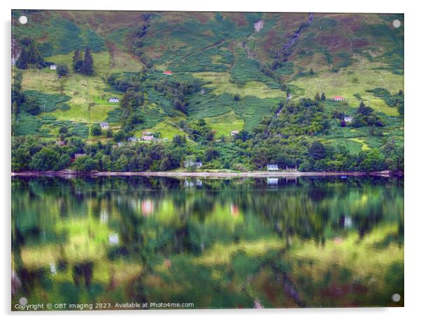 Loch Broom Nr Ullapool North West Scottish Highlan Acrylic by OBT imaging