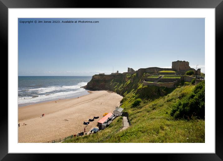 Tynemouth Priory and Castle from King Edward's Bay Framed Mounted Print by Jim Jones
