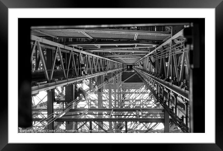 Eiffel Tower - Looking Up Framed Mounted Print by Adam Cooke