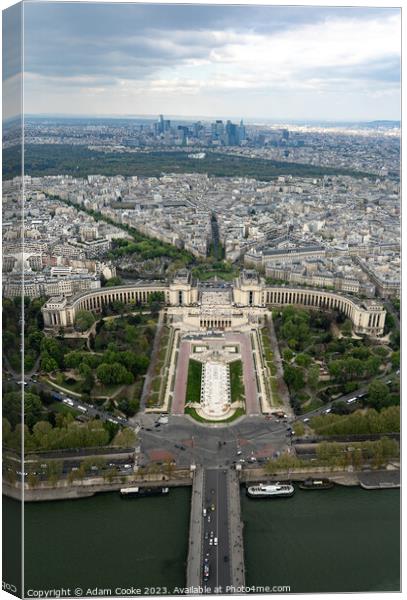 Trocadéro Gardens | Paris | France Canvas Print by Adam Cooke