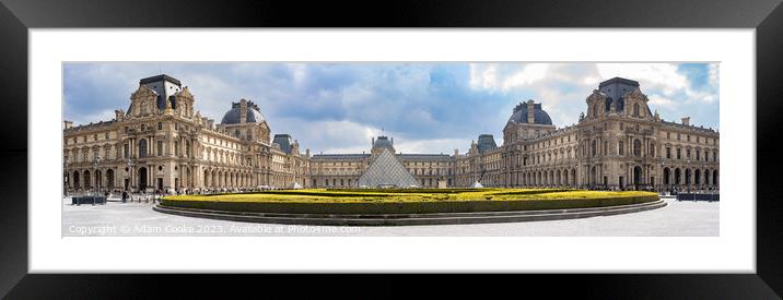 Louvre Museum | Paris | France Framed Mounted Print by Adam Cooke