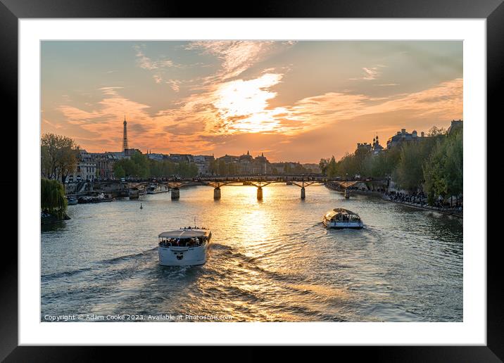 River Seine | Paris | France Framed Mounted Print by Adam Cooke