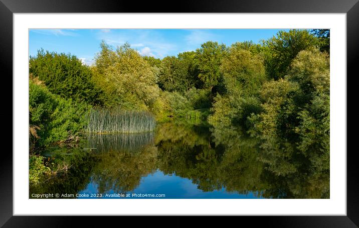 River Thames | Days Lock Framed Mounted Print by Adam Cooke
