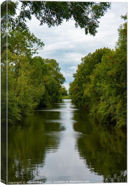 River Thames | Oxford Stretch Canvas Print by Adam Cooke