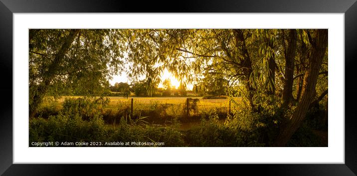 Thames Path | Wallingford | River Thames Framed Mounted Print by Adam Cooke