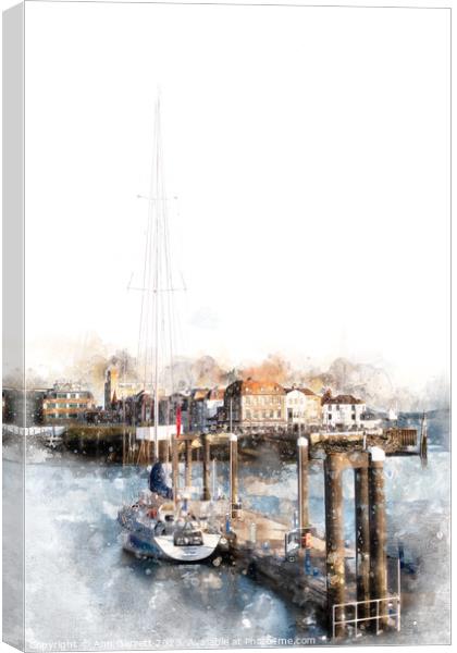 Spice Island, Portsmouth, England Canvas Print by Ann Garrett