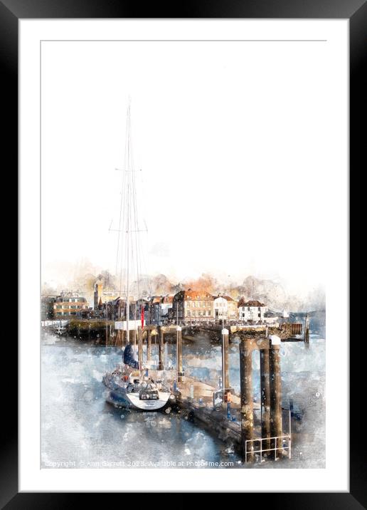 Spice Island, Portsmouth, England Framed Mounted Print by Ann Garrett
