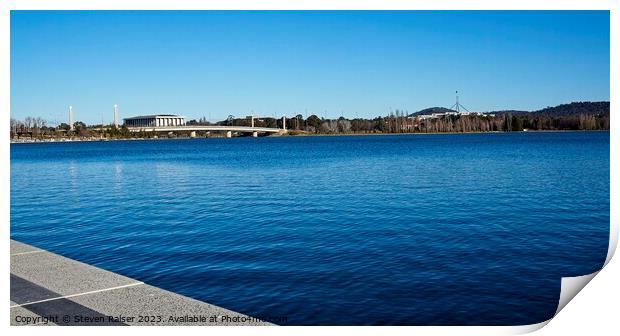 Lake Burley Griffin, Canberra, Australia  Print by Steven Ralser