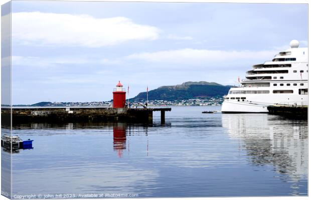 Alesund's Nautical Echoes, Norway Canvas Print by john hill