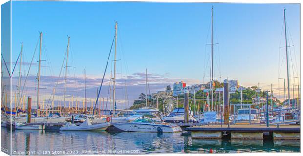 Torquay Harbour and Rock Walk Canvas Print by Ian Stone