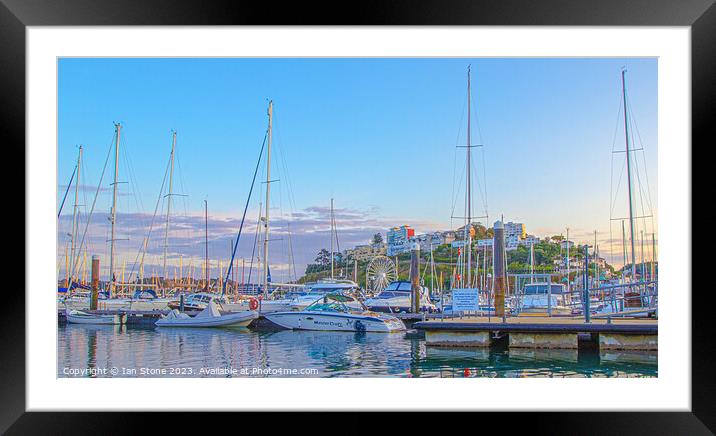 Torquay Harbour and Rock Walk Framed Mounted Print by Ian Stone