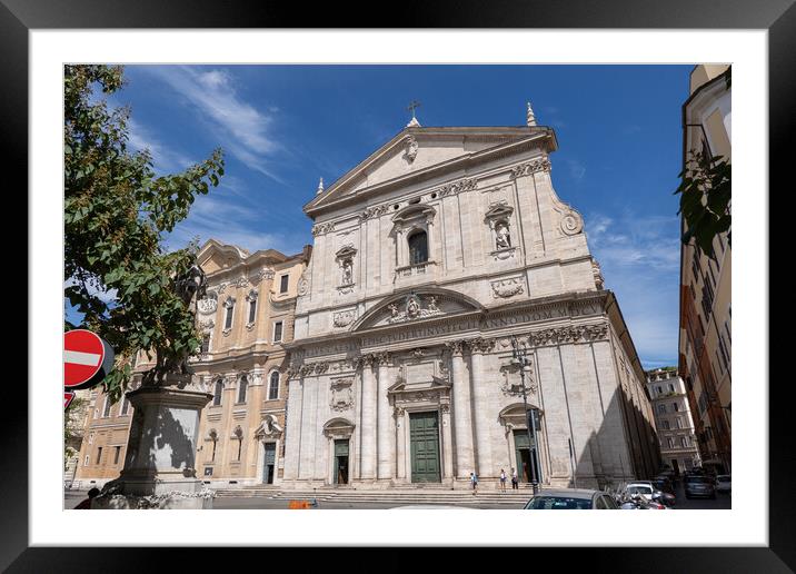 Santa Maria in Vallicella in Rome Framed Mounted Print by Artur Bogacki