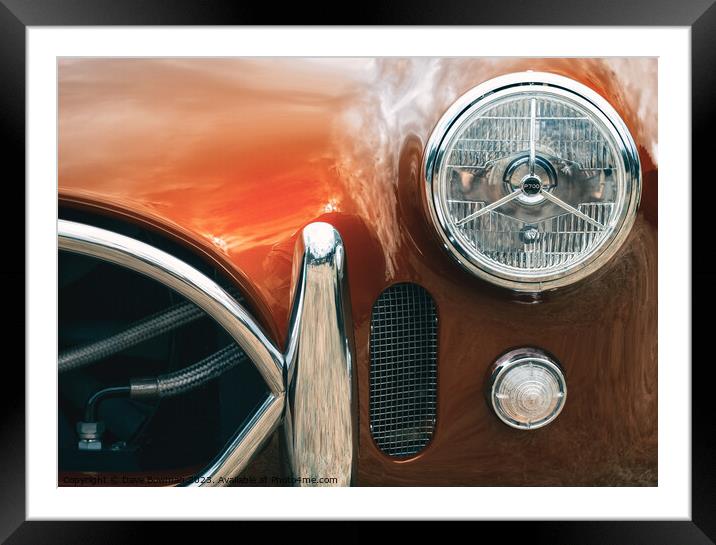 AC Cobra Front Framed Mounted Print by Dave Bowman