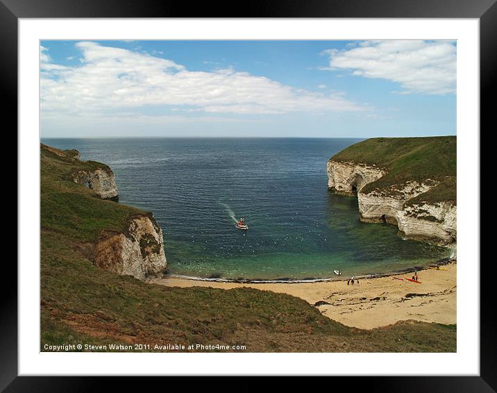 North Landing Framed Mounted Print by Steven Watson