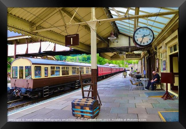 Llangollen Railway Station. Framed Print by Tony Williams. Photography email tony-williams53@sky.com