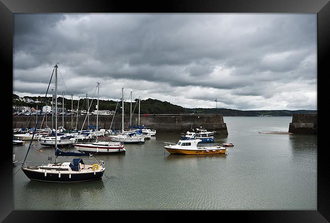 Serenity in Saundersfoot Framed Print by Steve Purnell