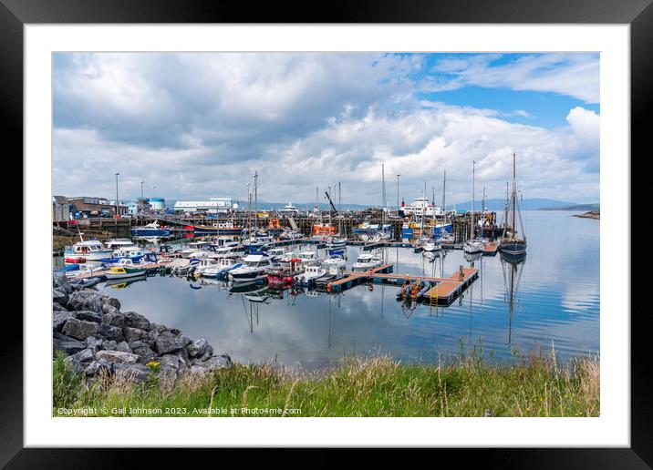 Views around the port town of Mallaig Framed Mounted Print by Gail Johnson