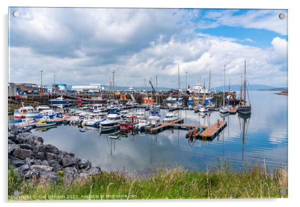Views around the port town of Mallaig Acrylic by Gail Johnson