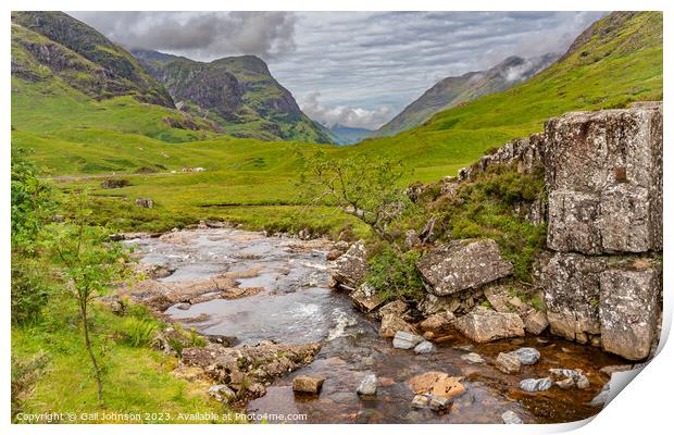 Outdoor mountain Print by Gail Johnson