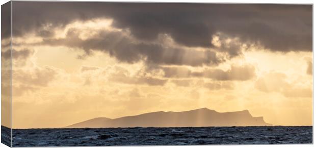 Dramatic sky, Shetland Canvas Print by Kevin Howchin