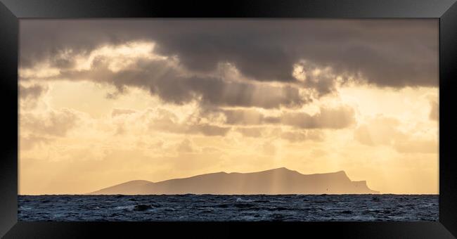 Dramatic sky, Shetland Framed Print by Kevin Howchin