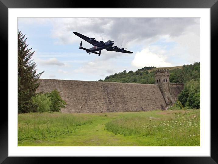 Lancaster over Derwent Dam Framed Mounted Print by Antony Robinson
