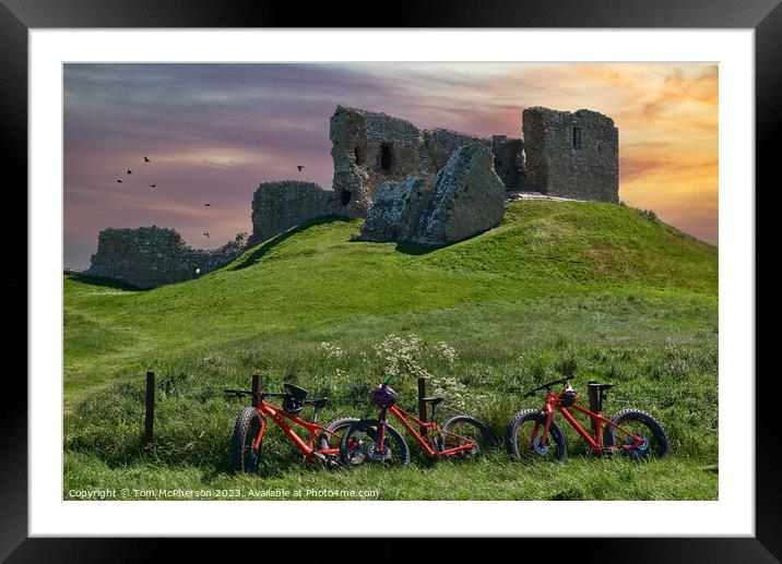 Fiery Twilight Enveloping Duffus Castle Framed Mounted Print by Tom McPherson