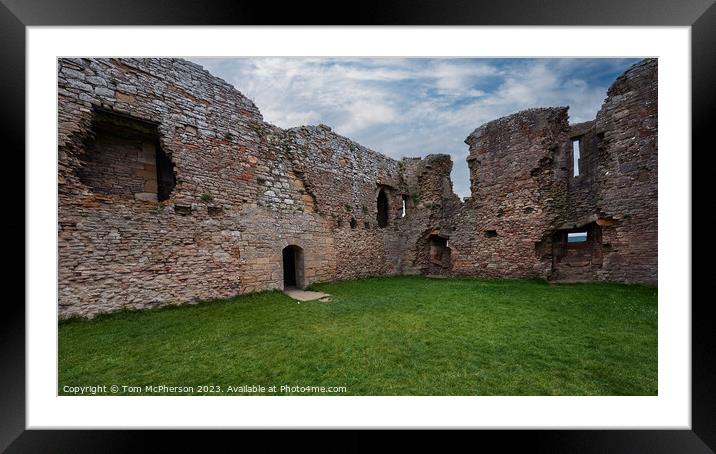 Enigmatic Duffus Castle: A Historic Enigma Framed Mounted Print by Tom McPherson