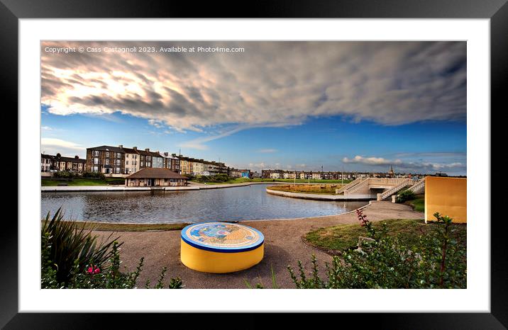Mo's Place - Redcar Framed Mounted Print by Cass Castagnoli