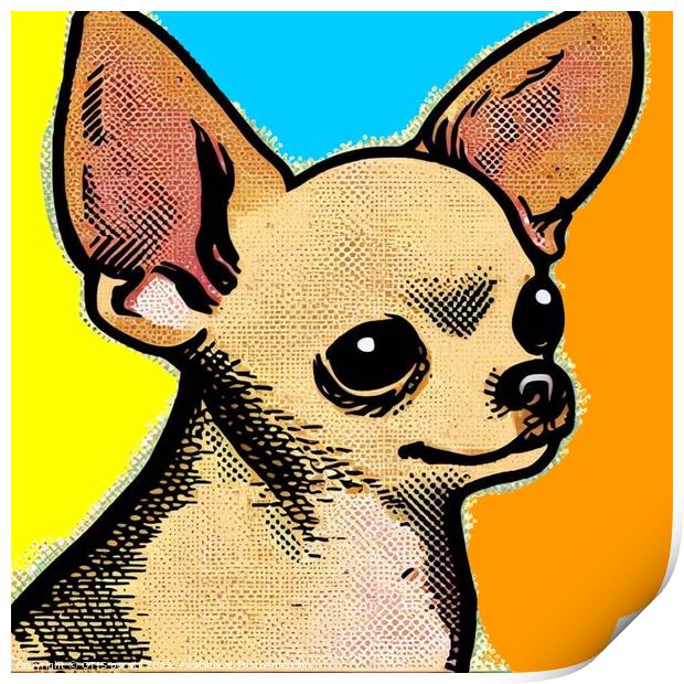 CHIHUAHUA POP ART 8 Print by OTIS PORRITT