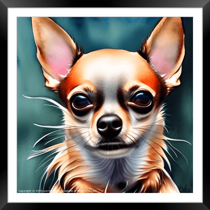 CHIHUAHUA Framed Mounted Print by OTIS PORRITT