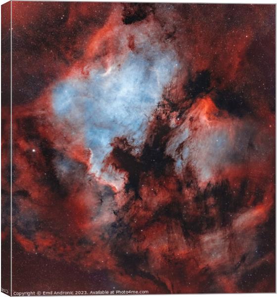 North America Nebula Canvas Print by Emil Andronic