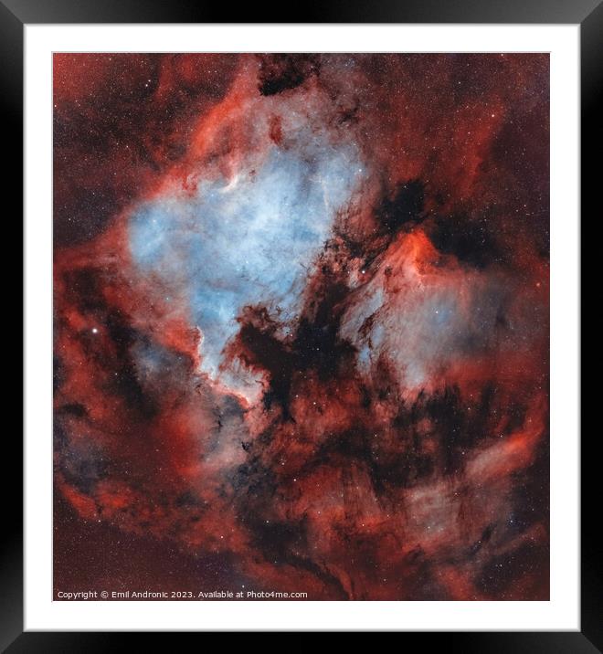 North America Nebula Framed Mounted Print by Emil Andronic
