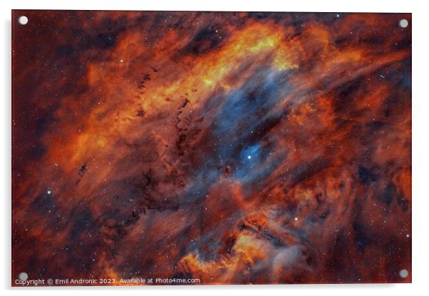 The Clamshell nebula Acrylic by Emil Andronic