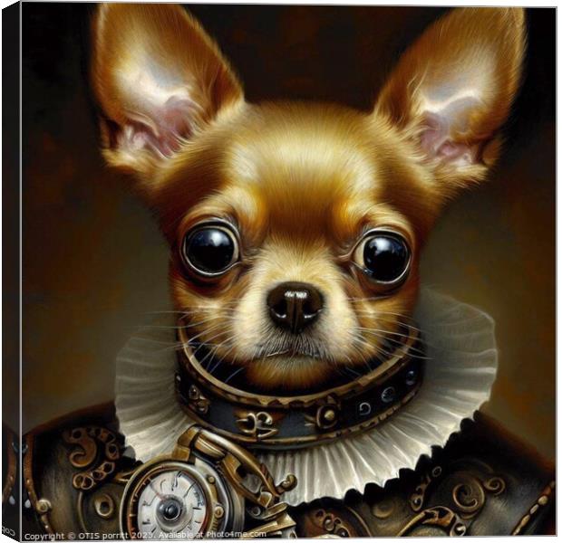 Chihuahua (Steampunk) 2 Canvas Print by OTIS PORRITT