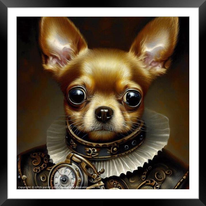 Chihuahua (Steampunk) 2 Framed Mounted Print by OTIS PORRITT