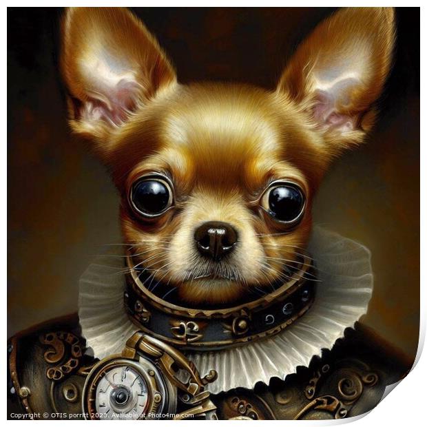 Chihuahua (Steampunk) 2 Print by OTIS PORRITT