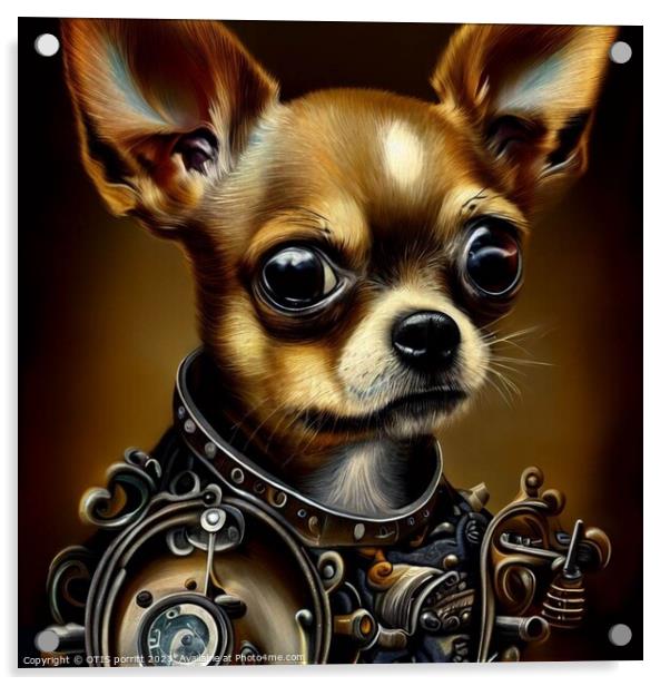 Chihuahua (Steampunk)  Acrylic by OTIS PORRITT