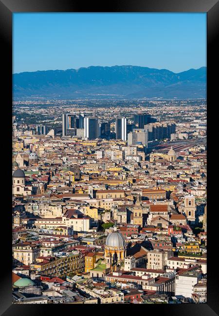 City of Naples Cityscape Framed Print by Artur Bogacki