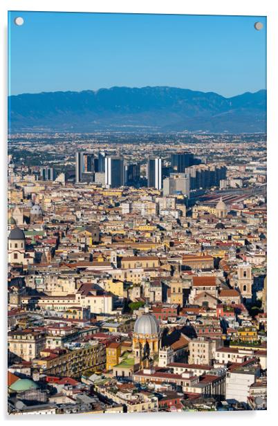 City of Naples Cityscape Acrylic by Artur Bogacki
