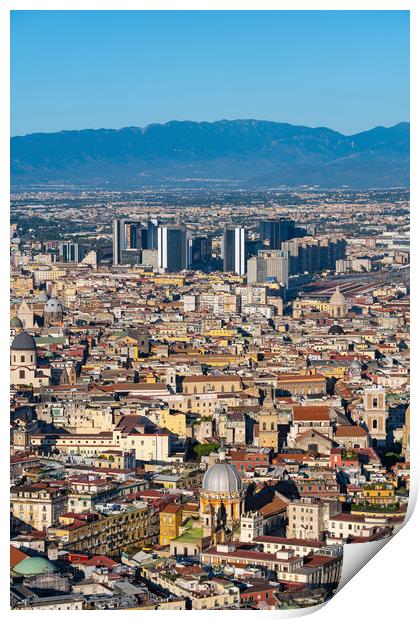 City of Naples Cityscape Print by Artur Bogacki