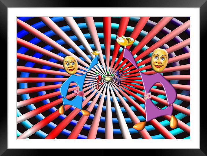 party time with a twist Framed Mounted Print by david hotchkiss