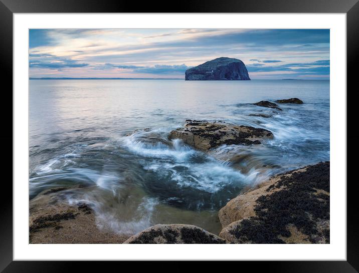 Bass Rock Seascape  Framed Mounted Print by Anthony McGeever
