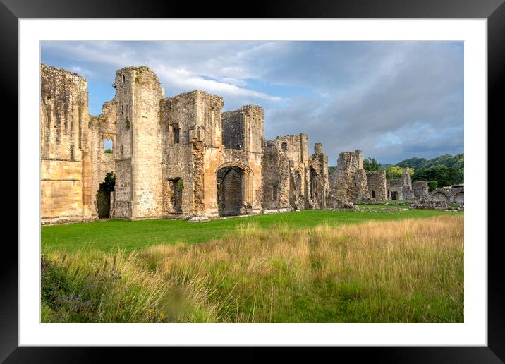Easby Abbey Richmond North Yorkshire Framed Mounted Print by Steve Smith