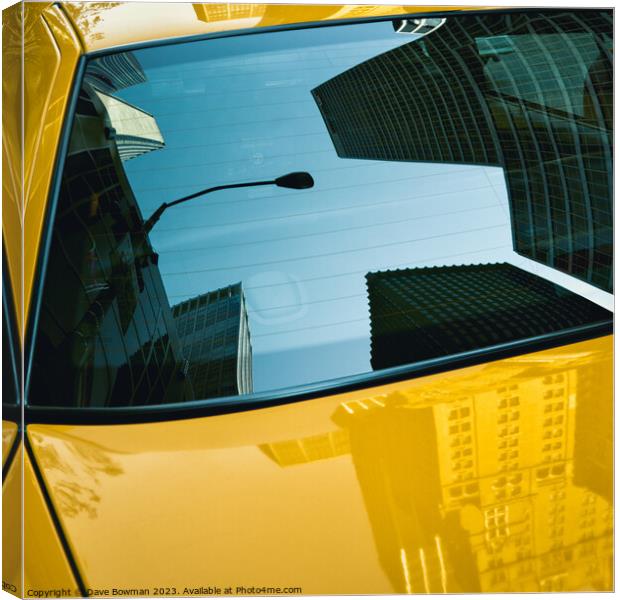 Yellow Cab, Big Apple Canvas Print by Dave Bowman