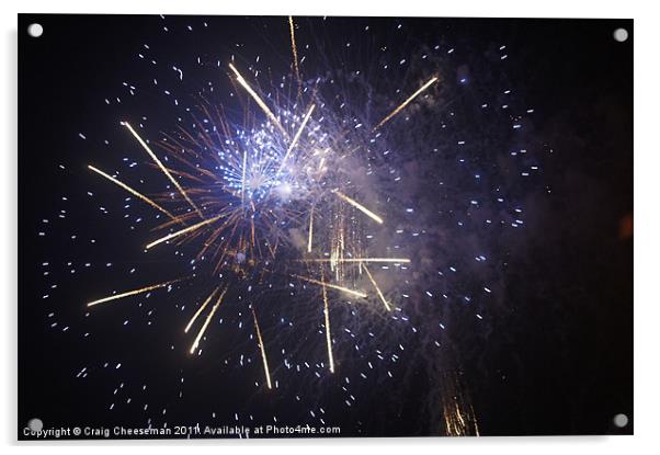 Fireworks Acrylic by Craig Cheeseman