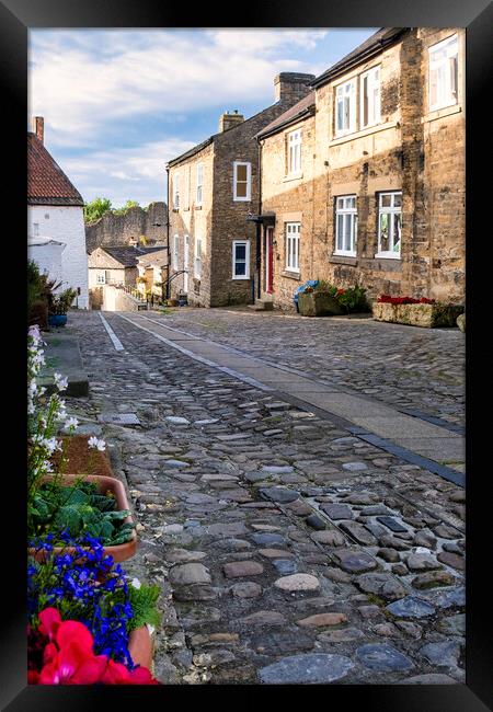 Tower Street in Richmond, North Yorkshire Framed Print by Tim Hill