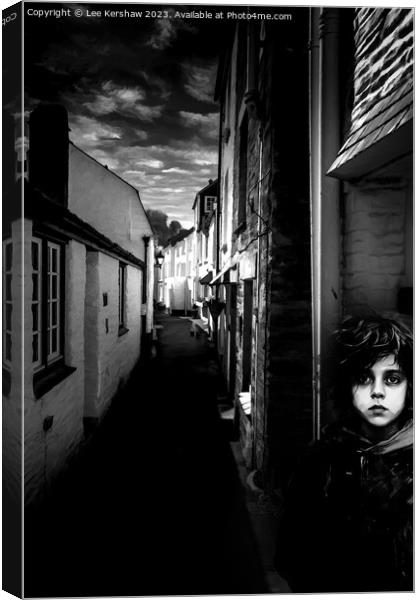 Boy in the Warren (Polperro) Canvas Print by Lee Kershaw