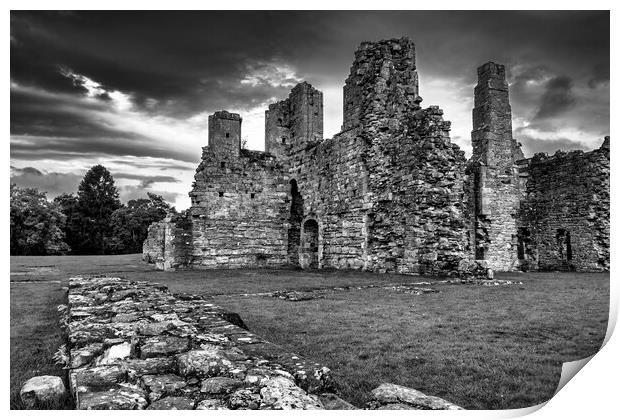 Easby Abbey North Yorkshire Print by Tim Hill